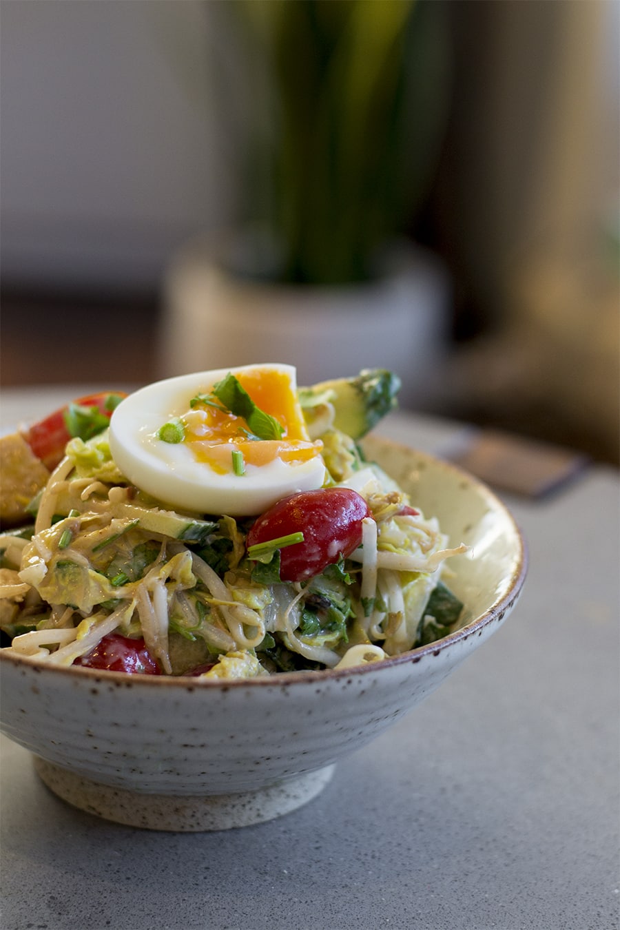 Keto low carb asian peanut salad