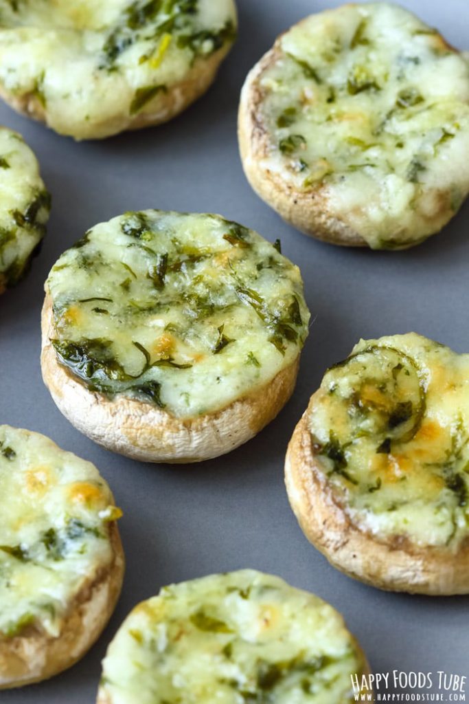 keto savory fat bombs - keto mushroom recipe with cheese filling