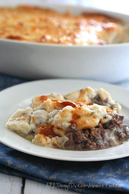cheap keto dinner - shepherds pie