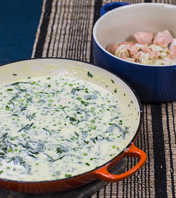 keto fish pie sauce