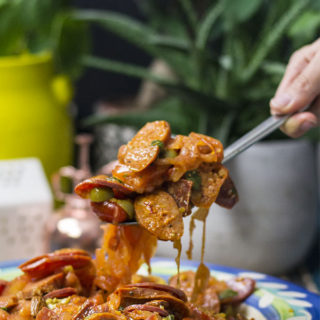 keto chorizo salad