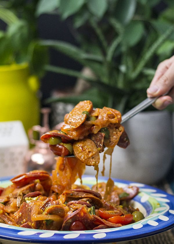 keto chorizo salad