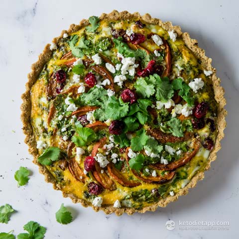 keto christmas tart