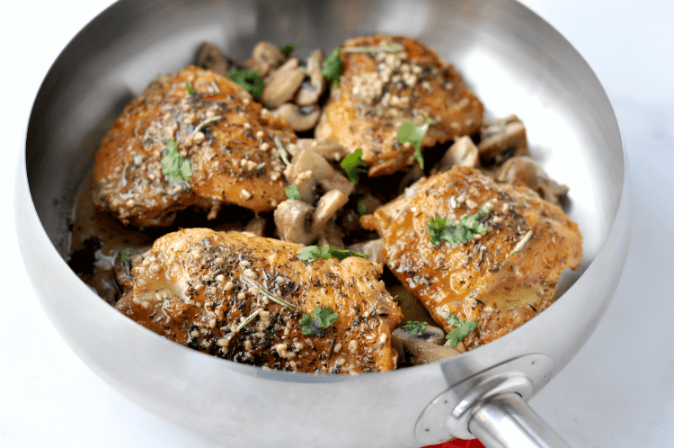 Easy chicken keto dinner recipes - keto chicken and mushroom