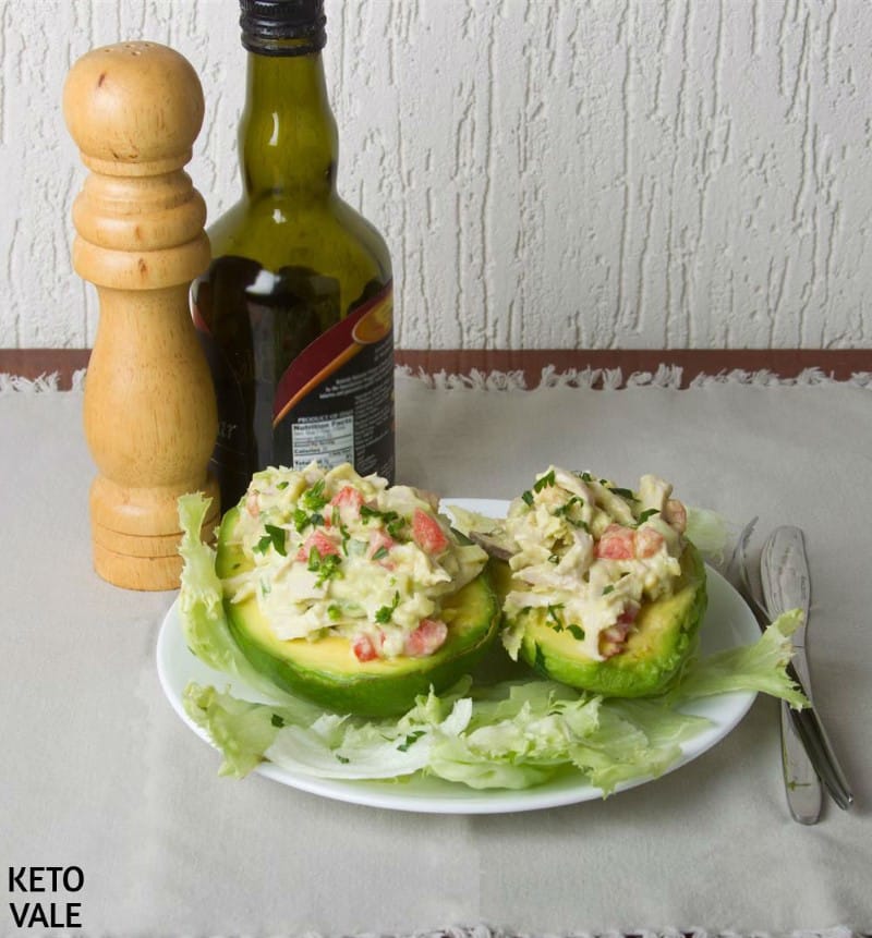 low carb chicken recipes - avocado chicken salad