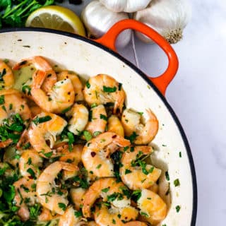 Keto garlic butter shrimp