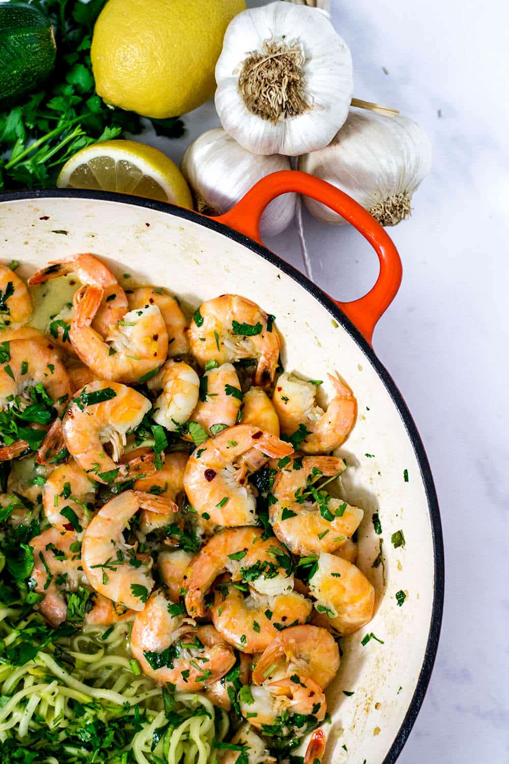 Keto garlic butter shrimp