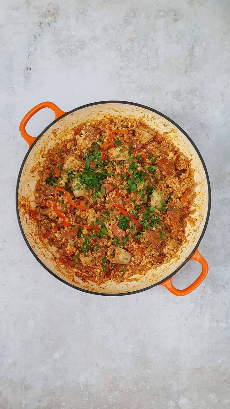 Keto Jambalaya with Chicken and Chorizo I Eat Keto