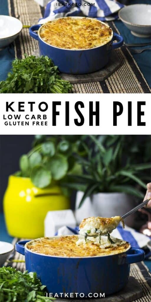 Easy Keto FIsh Pie - Low Carb and Gluten Free