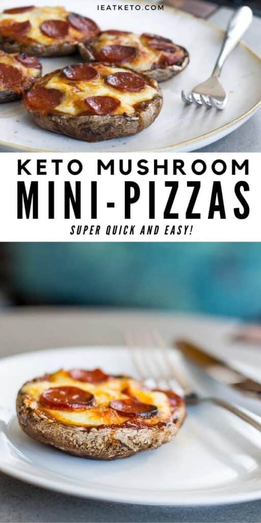 Quick and easy mushroom keto pizza recipe