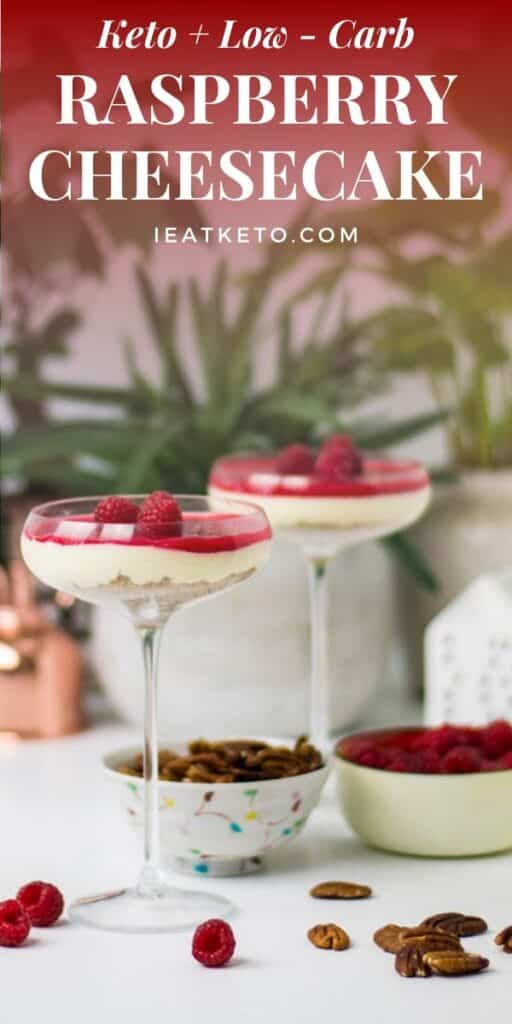 Easy Keto Cheesecake Recipe with Raspberry