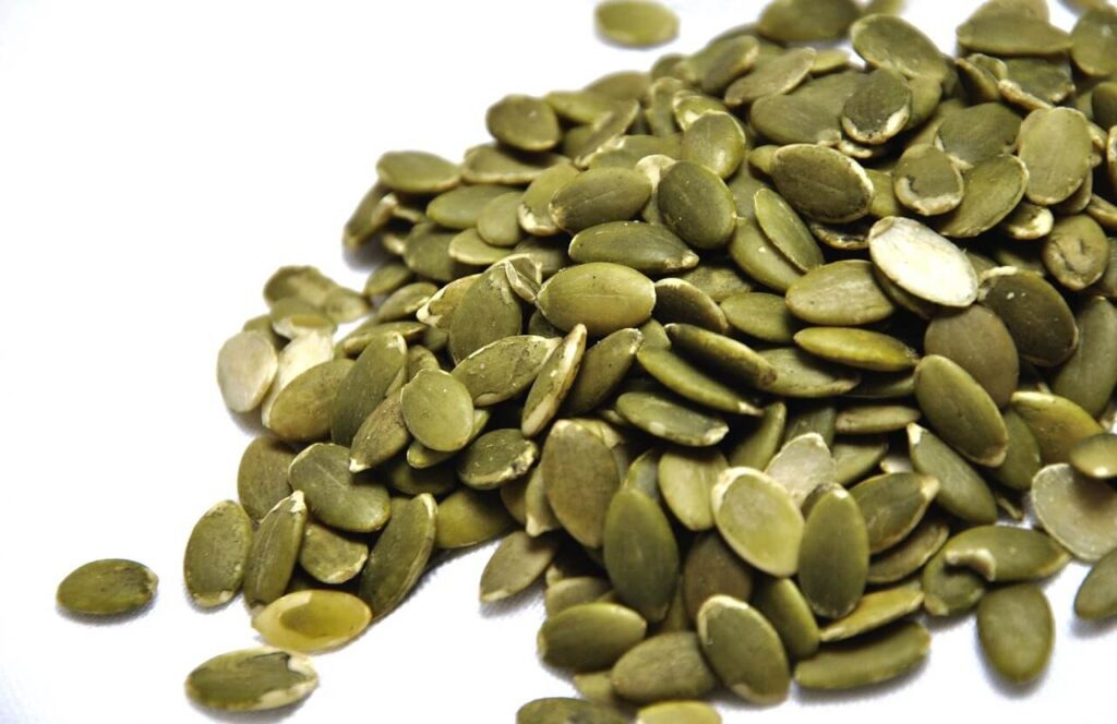 pumpkin seeds - ideal keto high fibre food