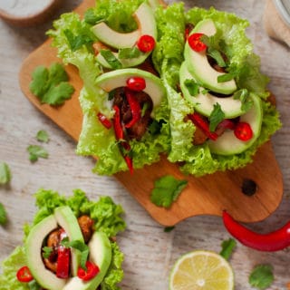 keto chicken fajita wraps
