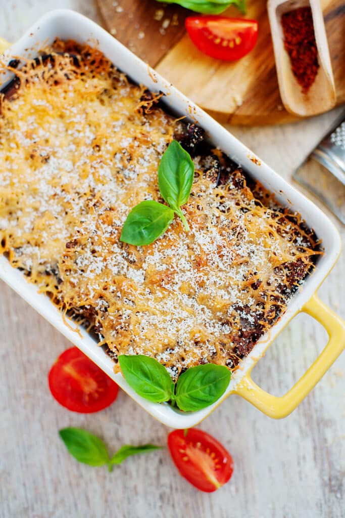 spicy pork keto lasagna dis