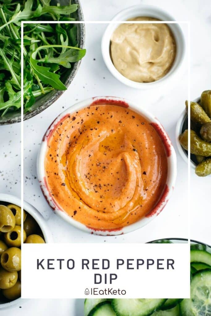 keto red pepper and feta dip