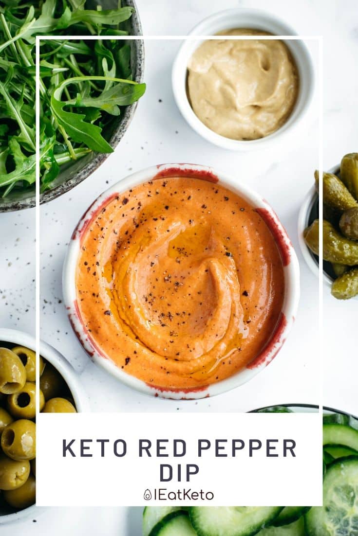 keto red pepper and feta dip