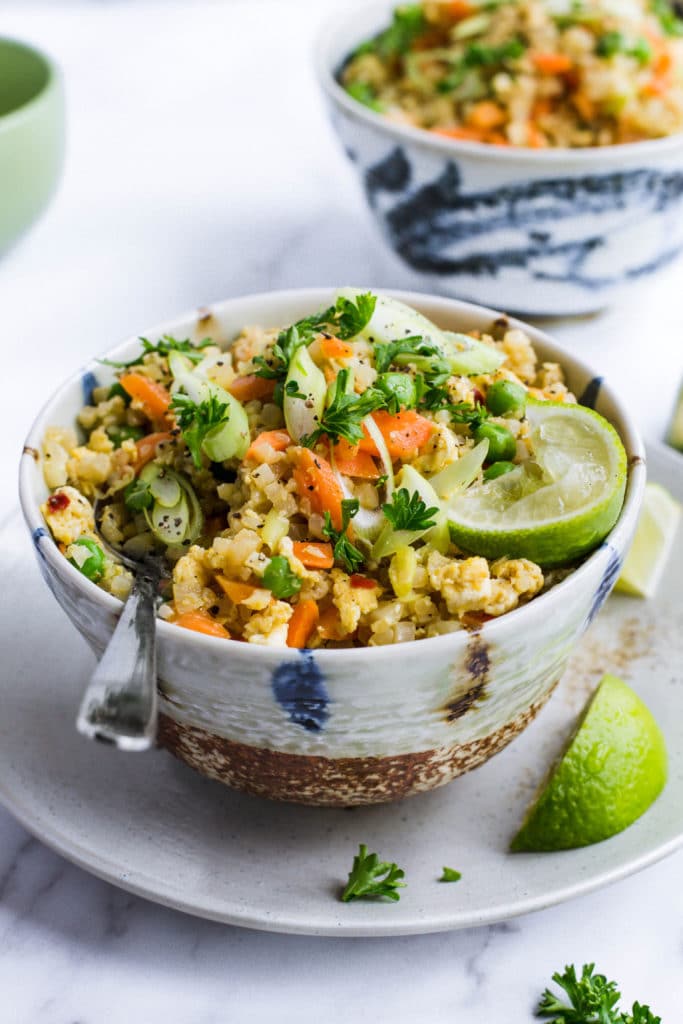 Quick keto fried rice