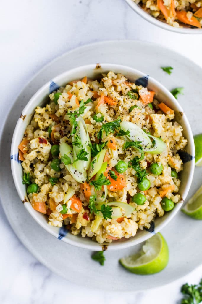 Quick keto fried rice