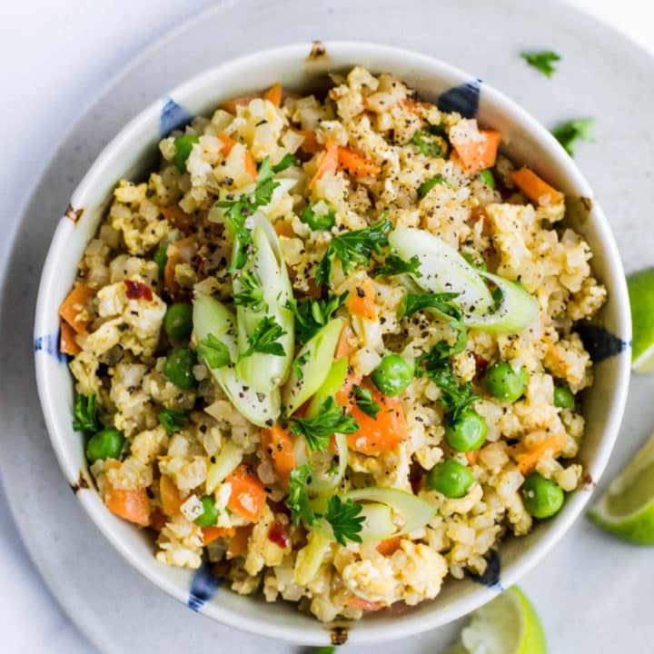 Quick keto fried rice