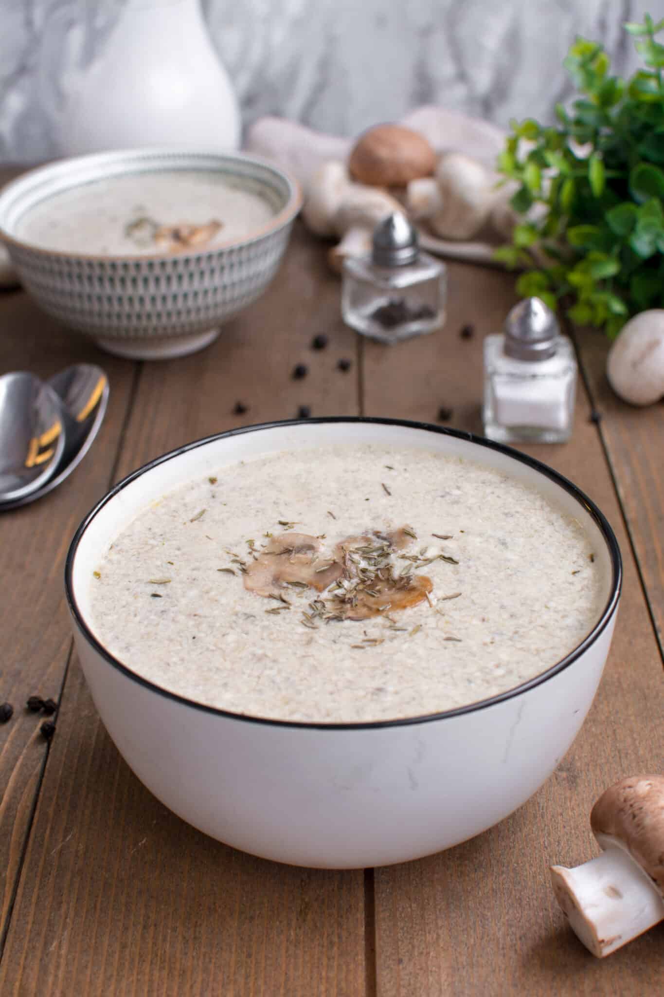 Quick and Easy keto mushroom soup recipe