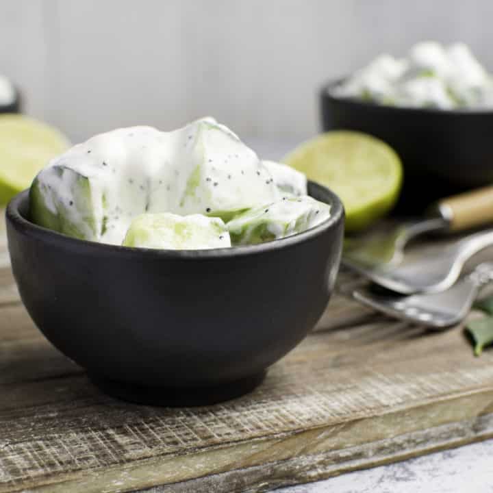 Creamy Avocado Cucumber Salad