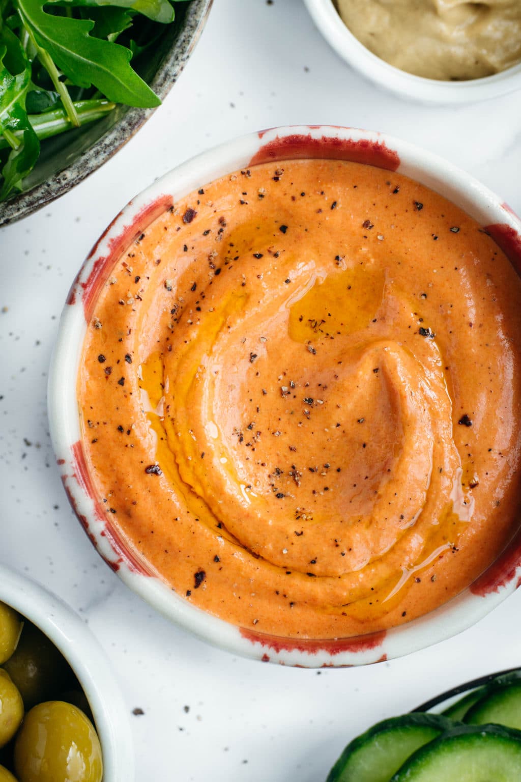 Smooth Red Pepper Keto Dip I Eat Keto