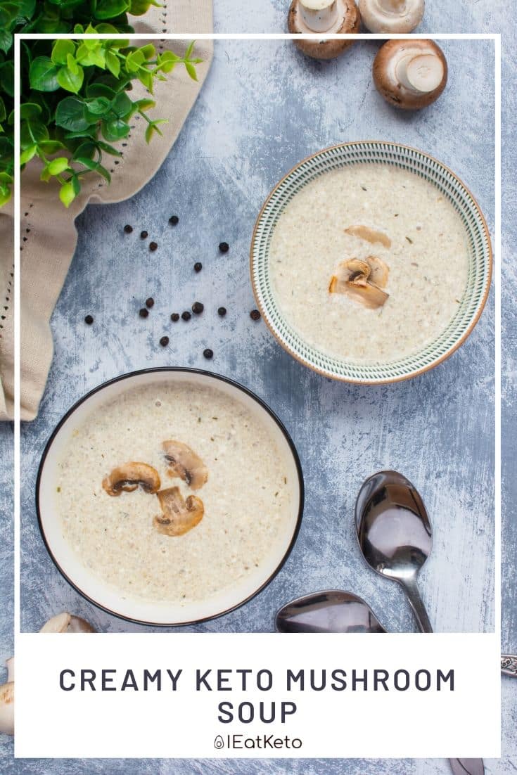 Easy Keto Mushroom Soup , Perfect For a Cold Day