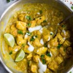 Keto Thai chicken curry with coconut milk