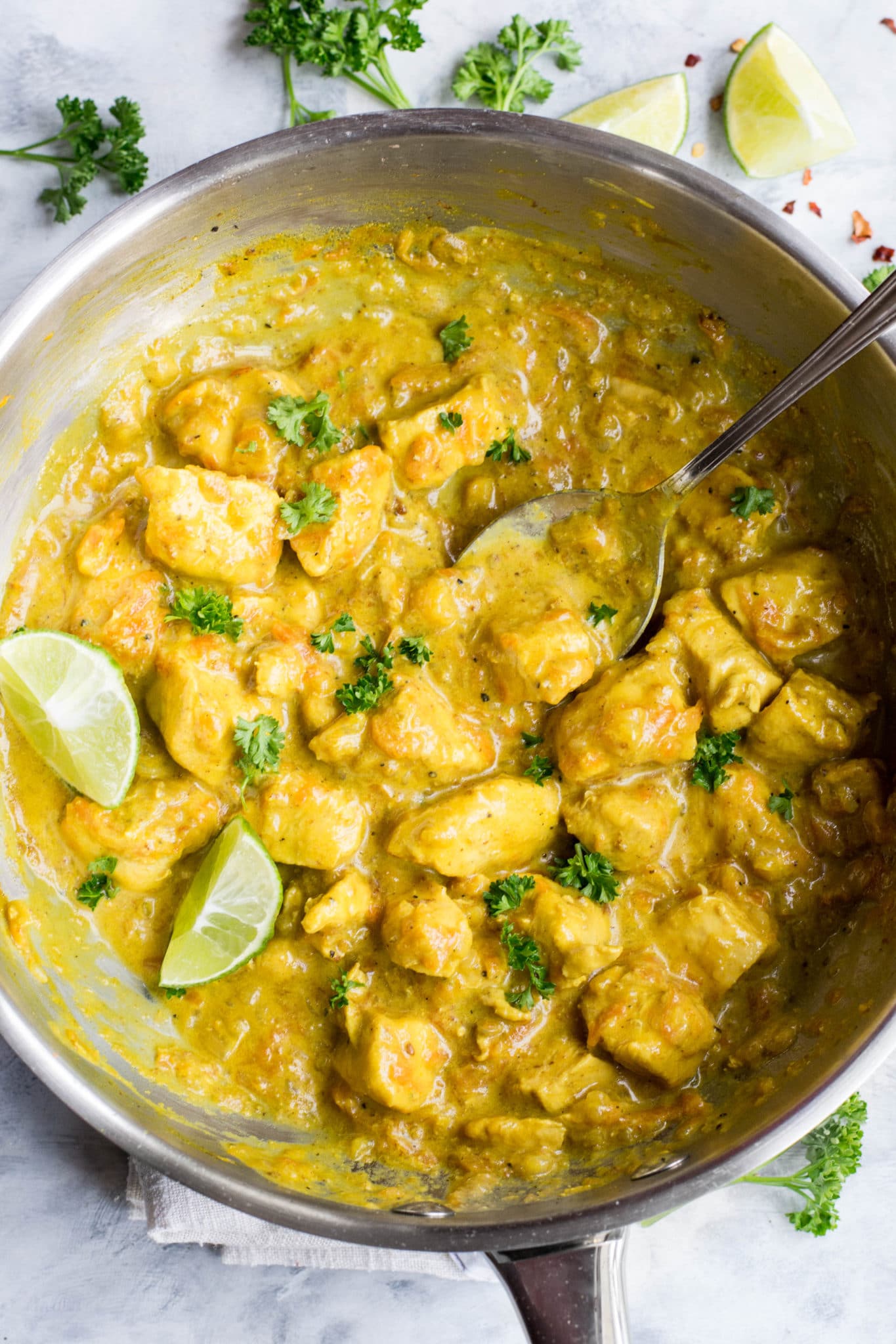 Keto Thai Chicken Curry with Coconut Milk