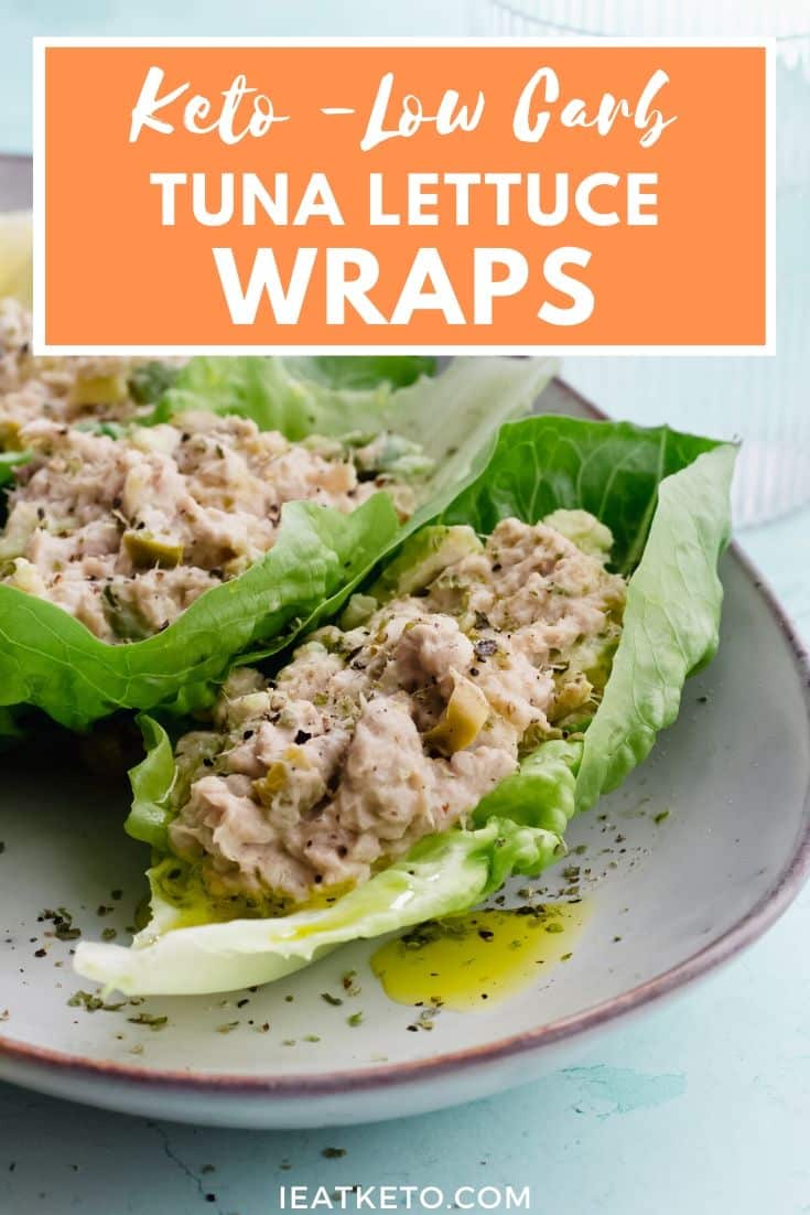 Keto tuna lettuce wraps I Eat Keto