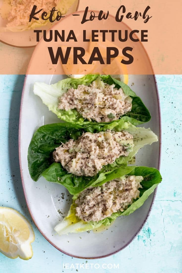 Keto tuna lettuce wraps I Eat Keto