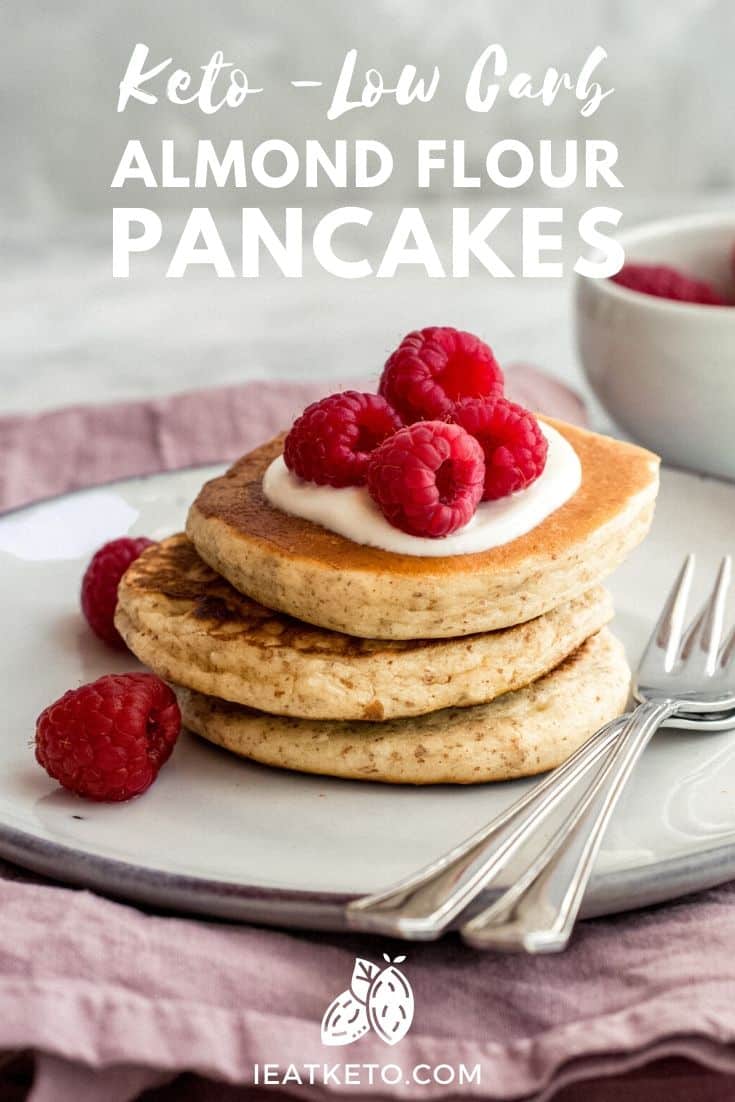 Quick and Easy Keto Almond Flour Pancakes I Eat Keto