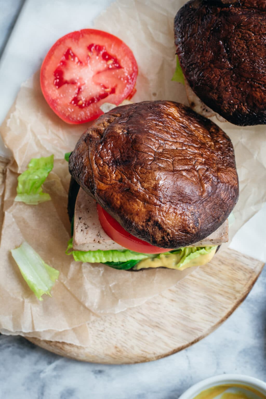 Vegan keto Portobello mushroom burger I Eat Keto