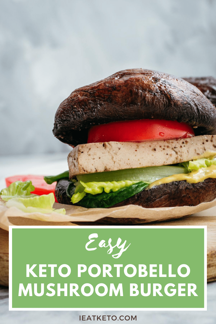 Vegan keto Portobello mushroom burger | I Eat Keto