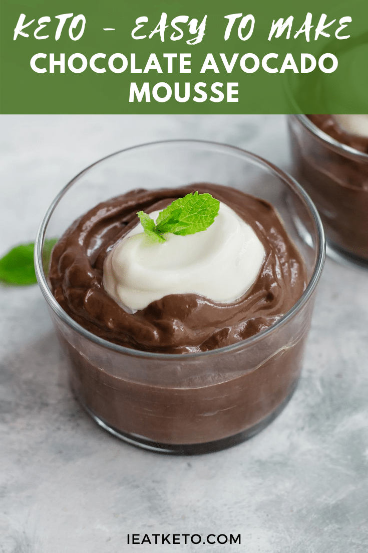 Keto Chocolate Avocado Mousse