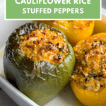 Vegetarian keto stuffed peppers