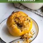 Cauliflower rice stuffed peppers
