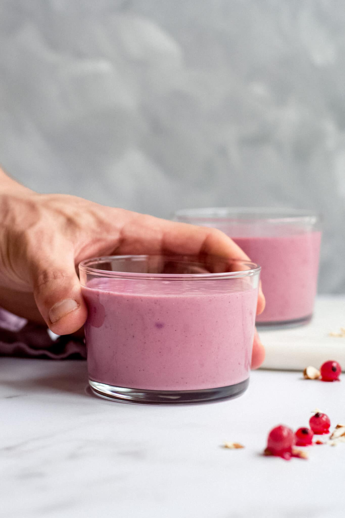 Vegan keto red berry smoothie I Eat Keto