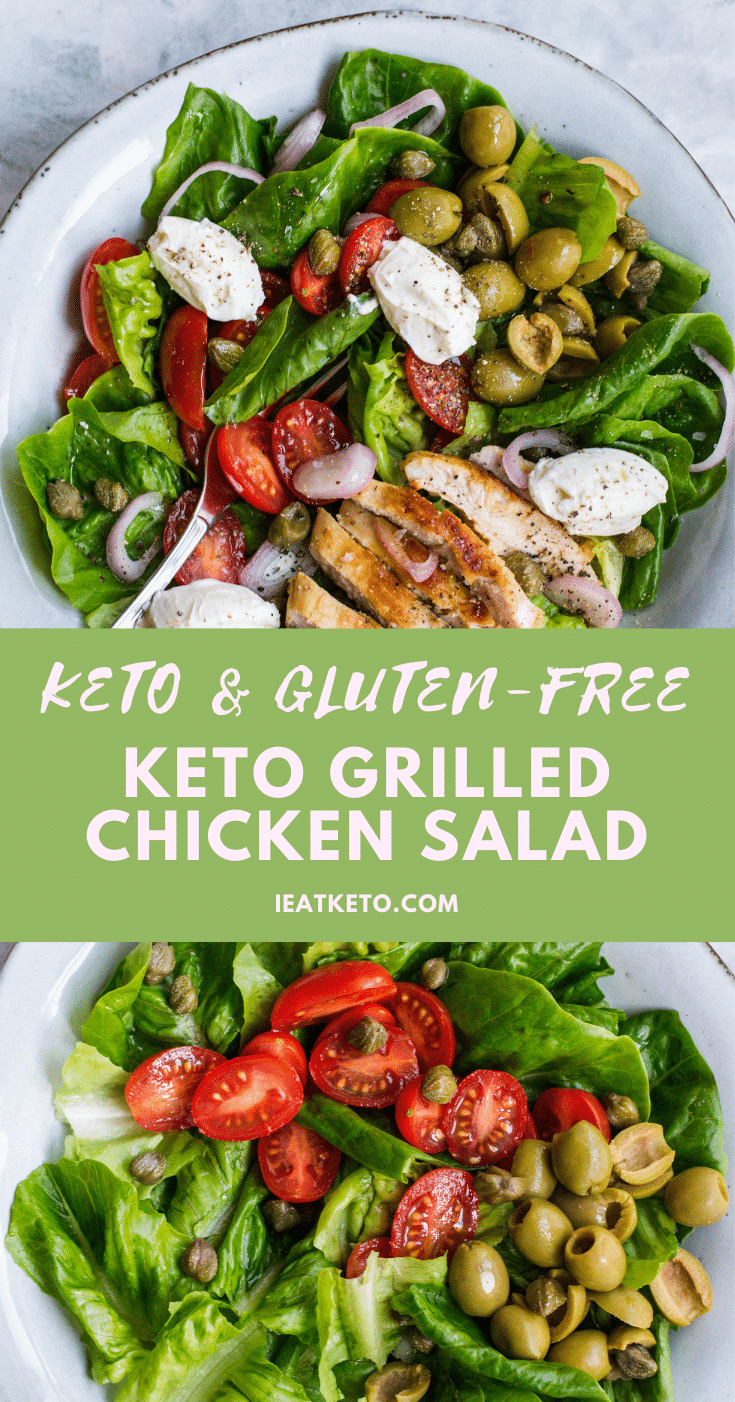 Keto grilled chicken salad