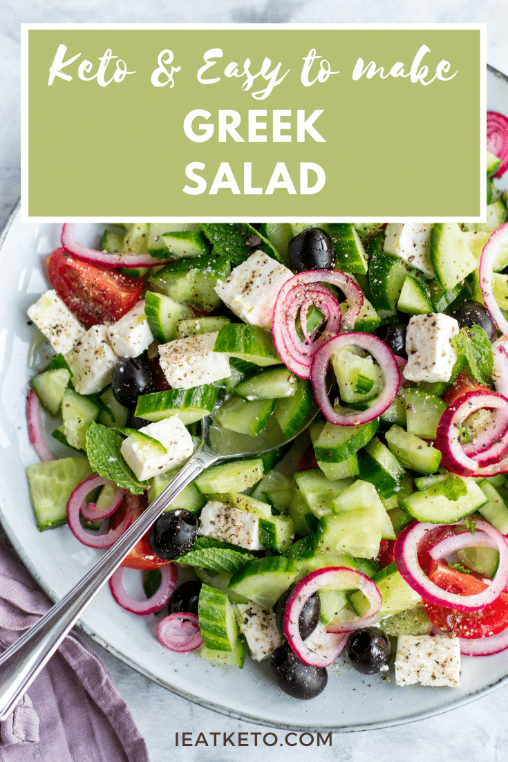 Easy Keto Greek salad recipe