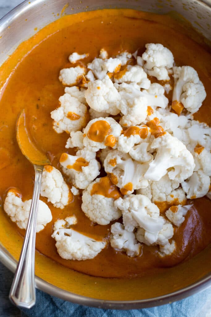 Ingredients for vegan keto butter cauliflower