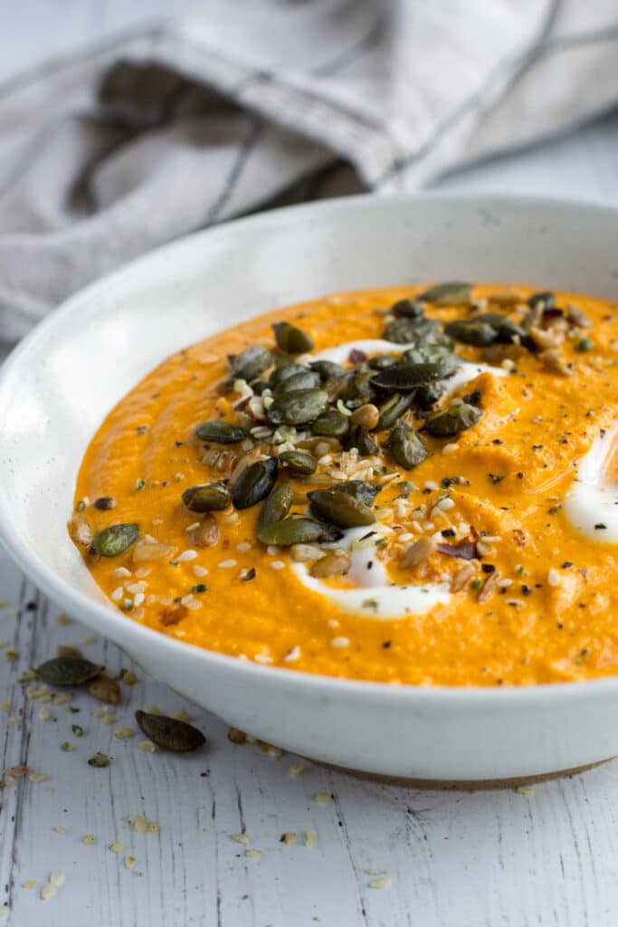 Keto roasted vegetable soup recipe