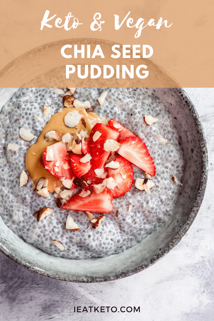 Vegan keto chia seed pudding