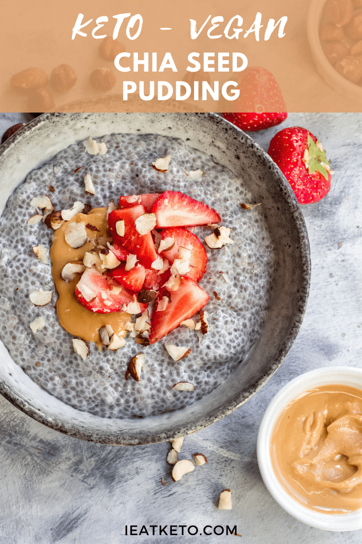 Vegan keto chia seed pudding