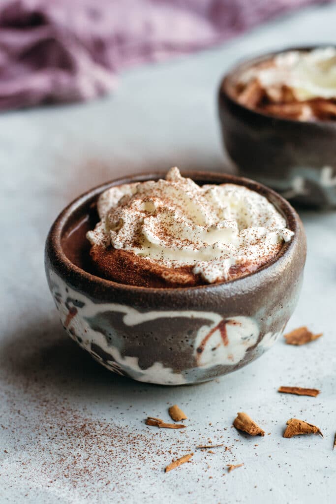 Hot chocolate with whipped cream