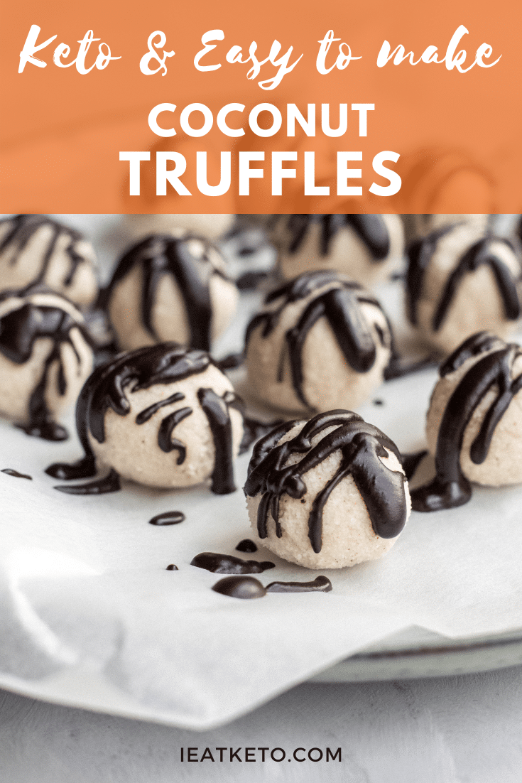 Keto coconut truffles