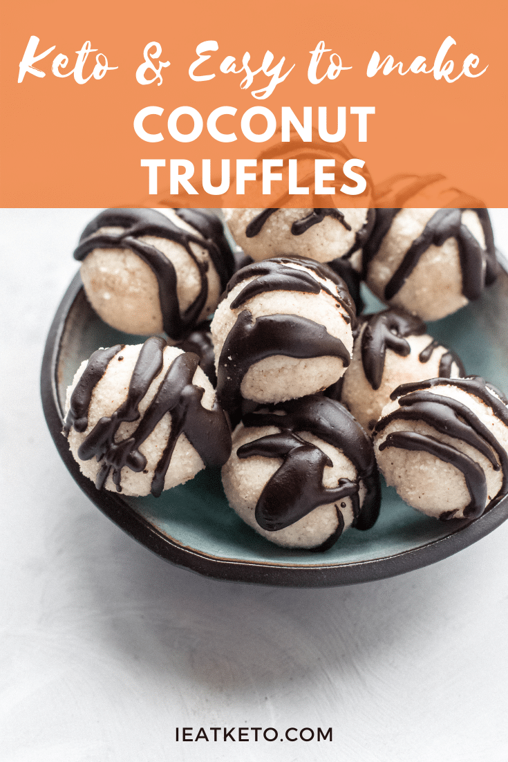 Keto coconut truffles