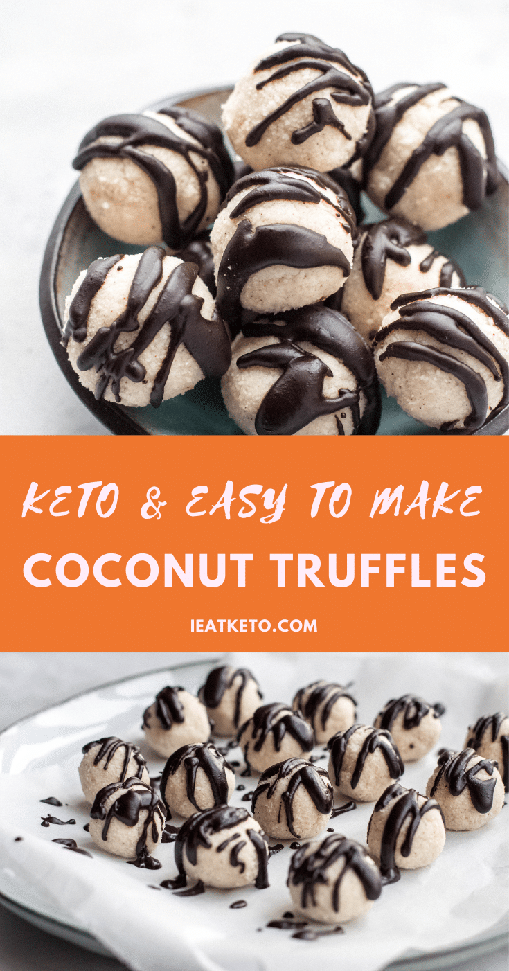 Keto coconut truffles