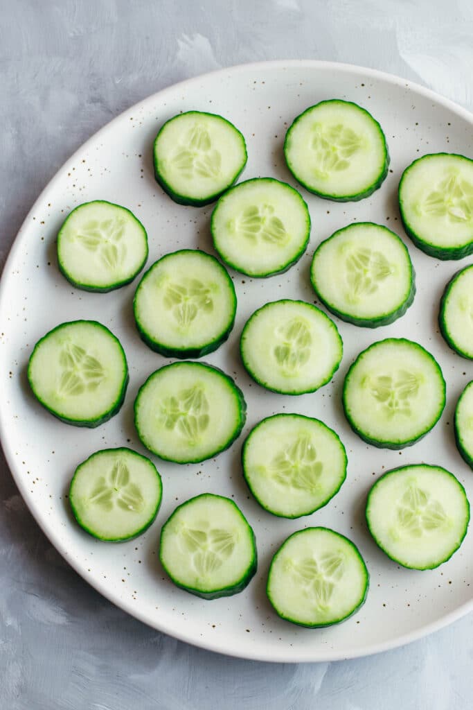Cucumber on a plate