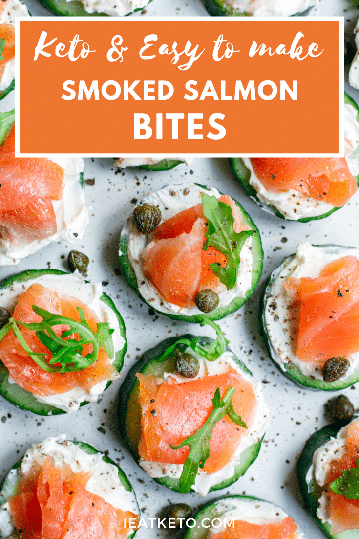 Keto smoked salmon bites
